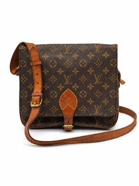 Louis Vuitton Vintage Leather Crossbody in Chestnut Brown